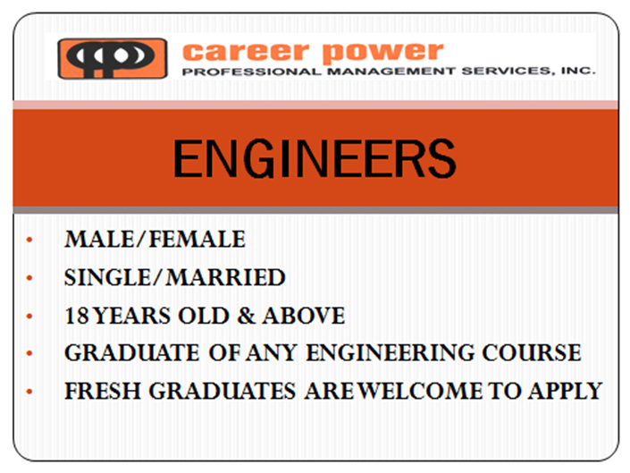 JOB OFFER & SERVICE Career Power Professional Management Services, Inc.